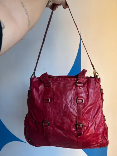 Bolsa Grande de Couro Nova 