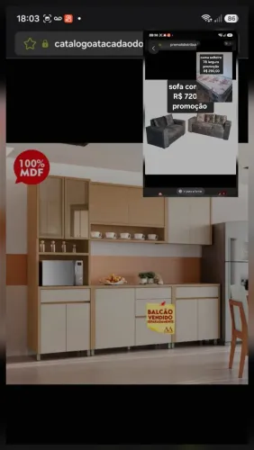 COZINHA NESHER CONDESSA 8P 1G COMPACTA CARVALHO/GREIGE