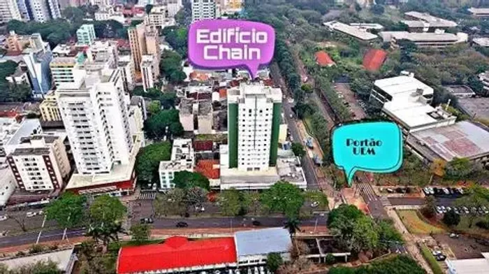 Apartamento para alugar em Maringá, Zona 07, com 1 quarto, com 21.37 m², Universitário Cha