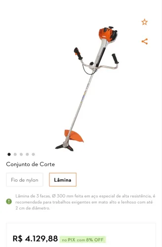 Roçadeira Stihl Nova Com nota