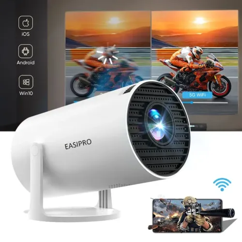 Projetor Smart 4K EASIPRO - Cinema em Casa (Android + Wi-Fi 5G) - NOVO