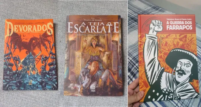 4 hq br A Guerra dos Farrapos Comix Zone Silvestre Darkside A teia escarlate e devorados
