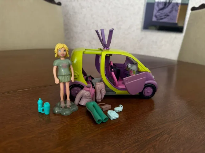 Polly Pocket Anos 2000 - Carro Helicóptero 