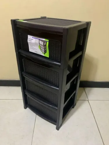 GAVETEIRO RATTAN COM 4 GAVETAS