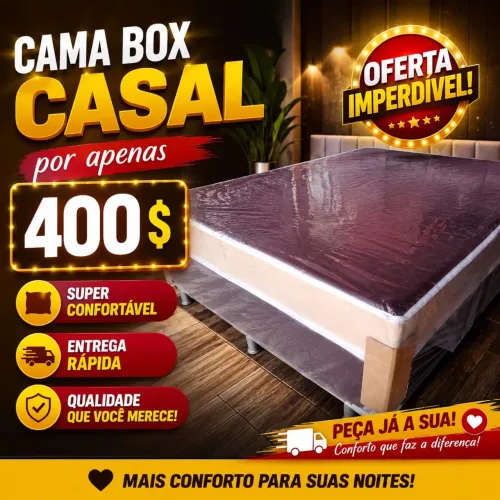 Cama box casal