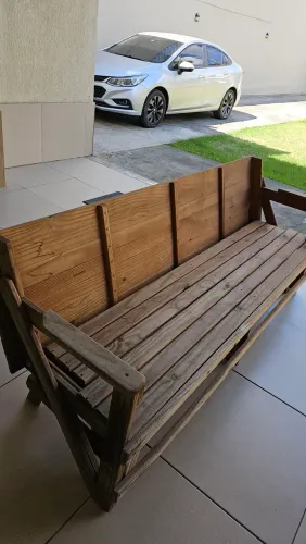 Mesa e banco 2 metros