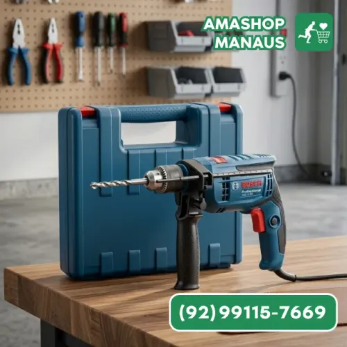 Furadeira de Impacto Bosch GSB 650 RE 650W com Maleta