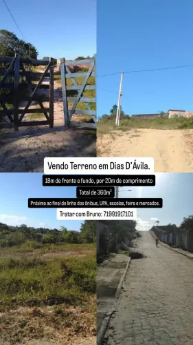 Vendo terreno em Dias d?Ávila