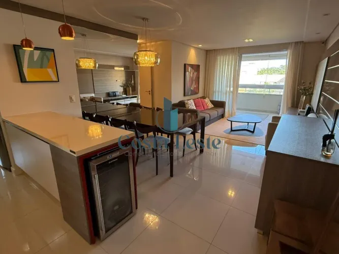 Excelente apartamento mobiliado de 3 dormitórios com suíte em condomínio completo no Itaco