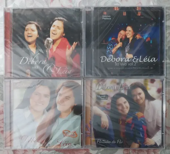 KIT 4 CDS EVANGÉLICOS DEBORA E LÉIA