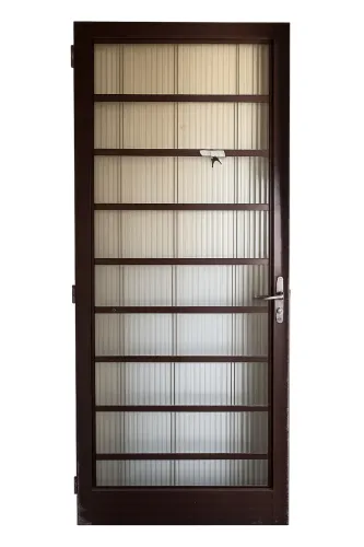 Porta Usada com Batente novo e Todos os Vidros - R$ 200
