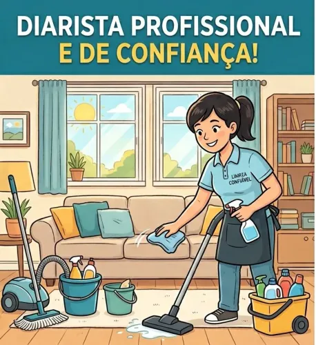 Precisa de ajuda com a limpeza? Diarista com experiência e capricho.