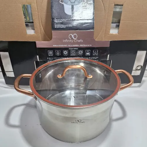 Caçarola 28cm 9,5l Fundo Triplo Aço inox indução (Tipo Tramontina Solar)