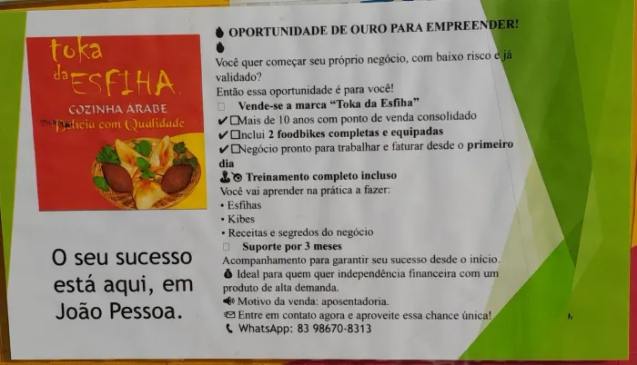 Negócio Esfiha e kibe comércio