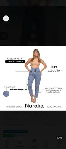 Calça mom Jeans