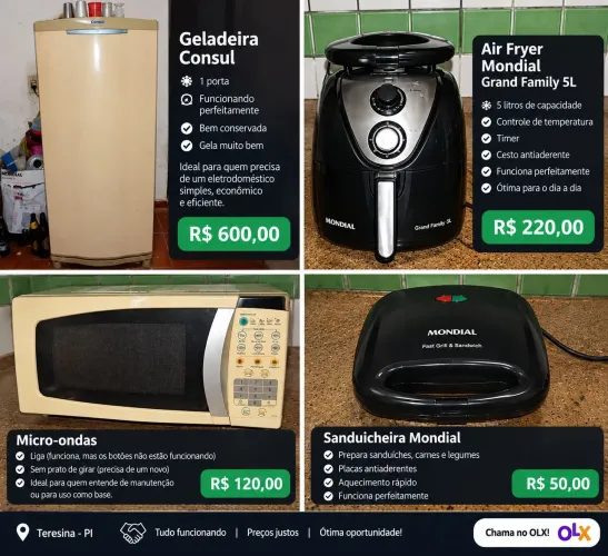 Eletrodomésticos em ótimo Estado!