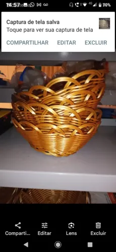 Cestinhos de vime sintético 