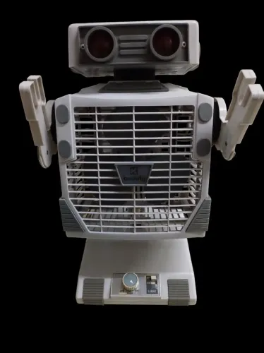 Robô Robison ventilador anos 80 Vintage 