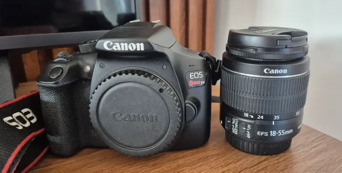 Canon T6 Wi-fi com lente 18-55mm