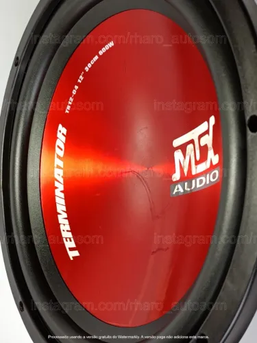 Subwoofer MTX Terminator TR12 alto falante carro som 
