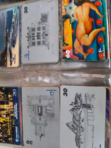 Cartão telefônico colecionáveis 