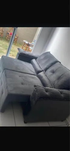 Sofás Retrátil e Reclinável 1,80m Suede Cores Variadas