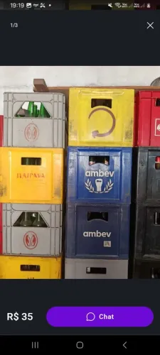 Caixa completa de serveja 600 cada caixa 10 reais