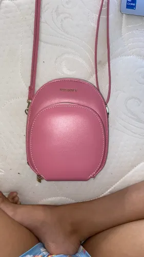 Bolsa de ombro rosa 3 compartimentos 