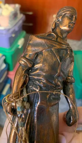 Estátua Gaúcho Laçador em bronze Aceito Oferta