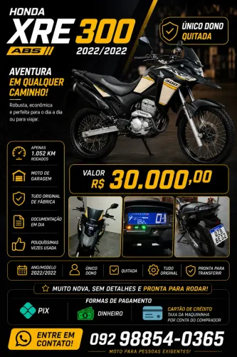 XRE 300 ( ÚNICO DONO) 
