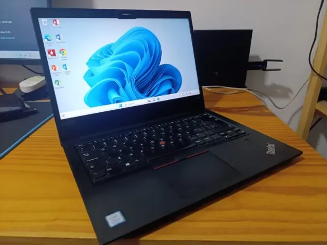 Notebook Lenovo thinkpad e490 core i5 8 gb memória ddr4 ssd rápido 256 gb super rápido top
