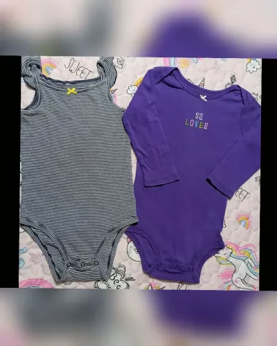 Kit com 2 Bodies Carter's Menina Tam 24m