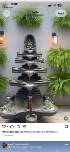 Cascata para jardim