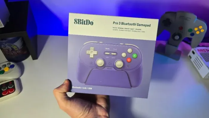 Controle 8BitDo Pro 3 wireless na caixa novo LACRADO para Nintendo Switch 1/2 e PC