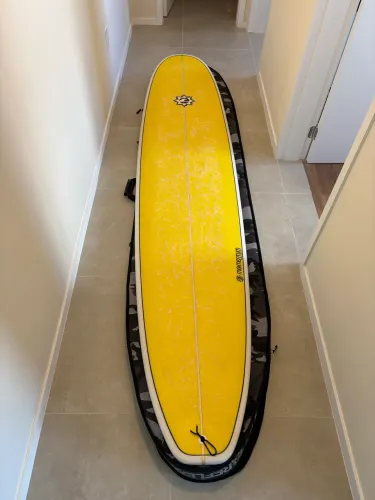 Longboard 9.1 71 Litros + Leash + Quilha + Capa ReflexxaPro Momentum Surf