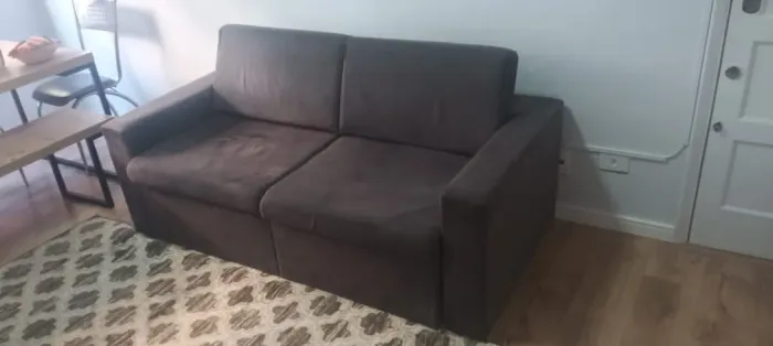 Sofá 3 Lugares Retrátil Zoy Suede Grafite