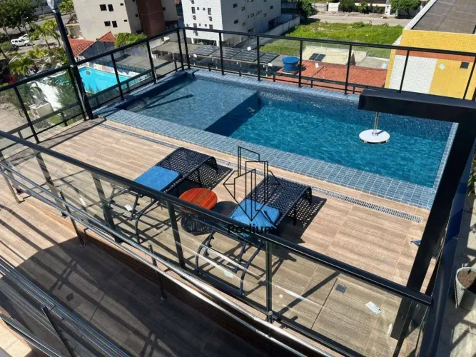 Flats Studio com varanda/sacada a 450m da praia de Intermares - FL0278