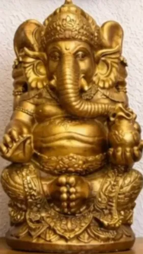 Ganesha dourado 70 cm importado de Bali peça única