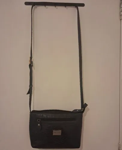 Bolsa de couro transversal