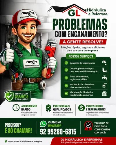 Encanador profissional ligue já