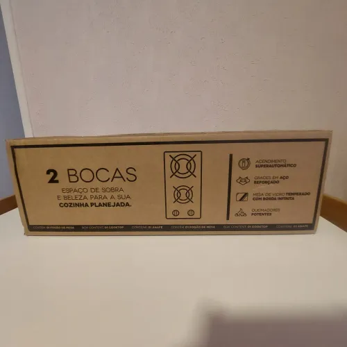 Fogaõ cooktop A gás 2 boca Darko supre