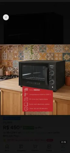 Forno elétrico Nardeli 60 litros