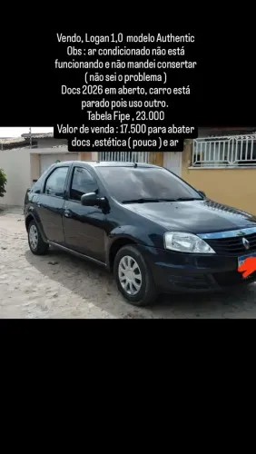 Renault Logan Authentique Hi-flex 1.0 16V 4P 2012