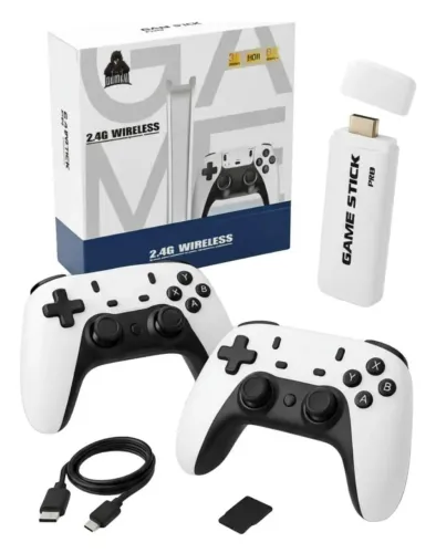 Aparelho video game M15 retrô 4k com jogos - 2 controle sem fio