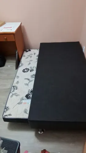 Ortobom Cama auxiliar+ Base cama solteiro skin black Ortobom