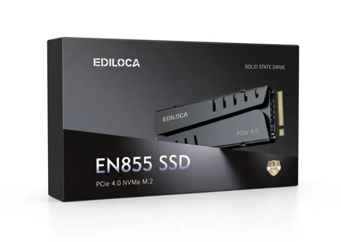 SSD NVMe M.2 Ediloca EN855 7400MB/s com Dissipador - Novo