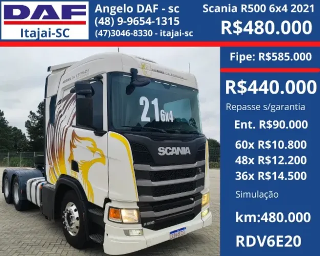 Scania R500 6x4 2021 - Mola 