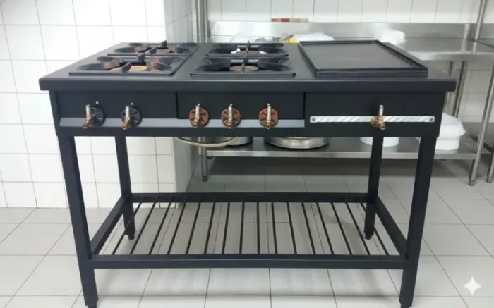 Fogão Industrial, 4 Bocas Chapa para Preparar Grelhados - 12x $75,25 no cartão de crédito