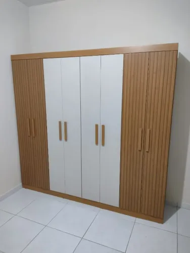 Guarda-roupa Casal Petropolis 8 Portas 2 Gavetas Canelato - Entrega Rápida