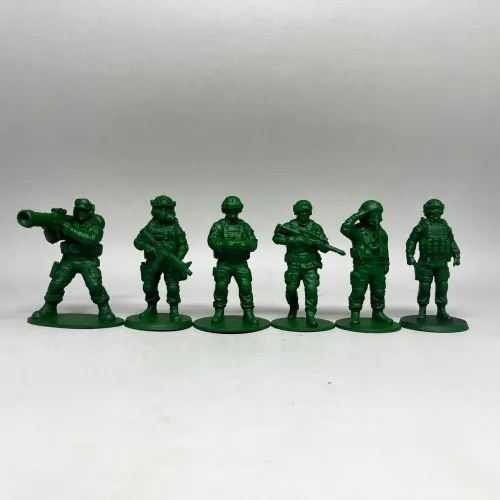 Kit 6 Miniaturas Soldadinhos Impressão 3D